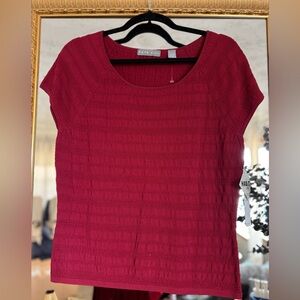 Kate Hill Women's Burgundy Blouse